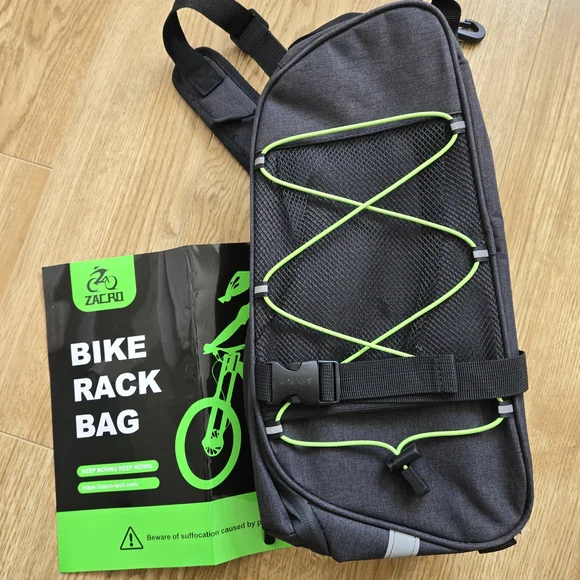 NEW 🆕️ Bike Rack Bag. Waterproof/Convertible Cycling Rear Rack Pack ZACRO - Picture 4 of 9
